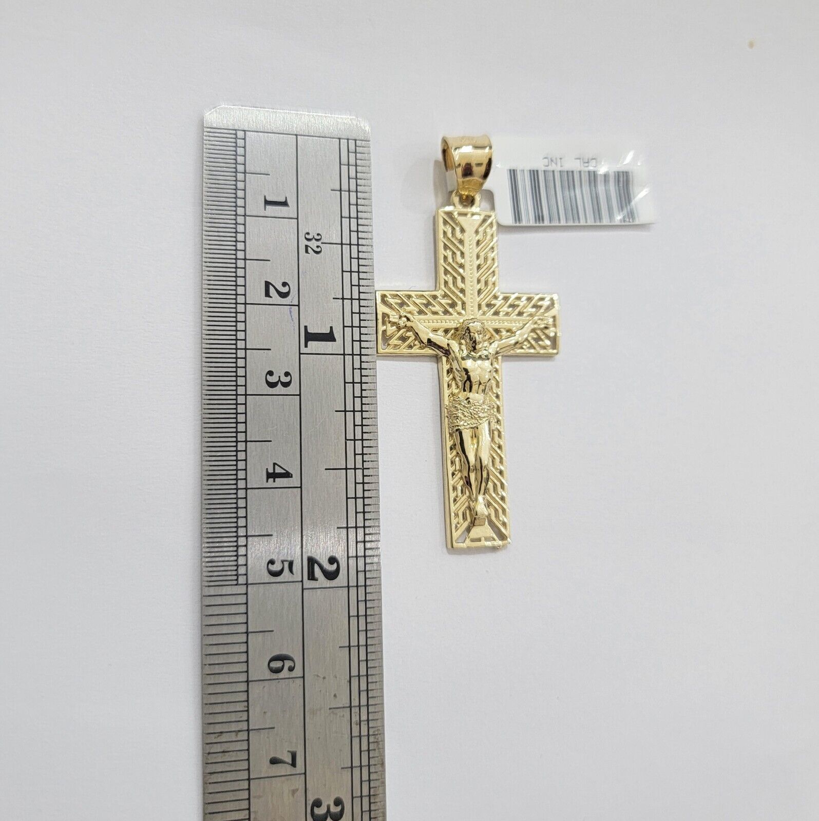 REAL 10k Yellow Gold Chain Cross Pendant Set Miami Cuban link Necklace 5mm 18 - 28 - GoldenlinQ