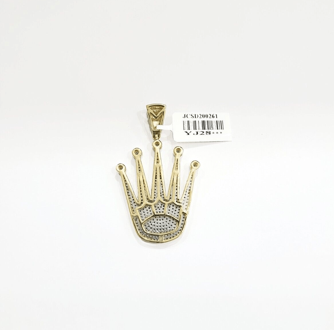 Real 10k Yellow Gold Diamond 1.34CT Pendant Charm for Necklace & Chain 10kt - GoldenlinQ