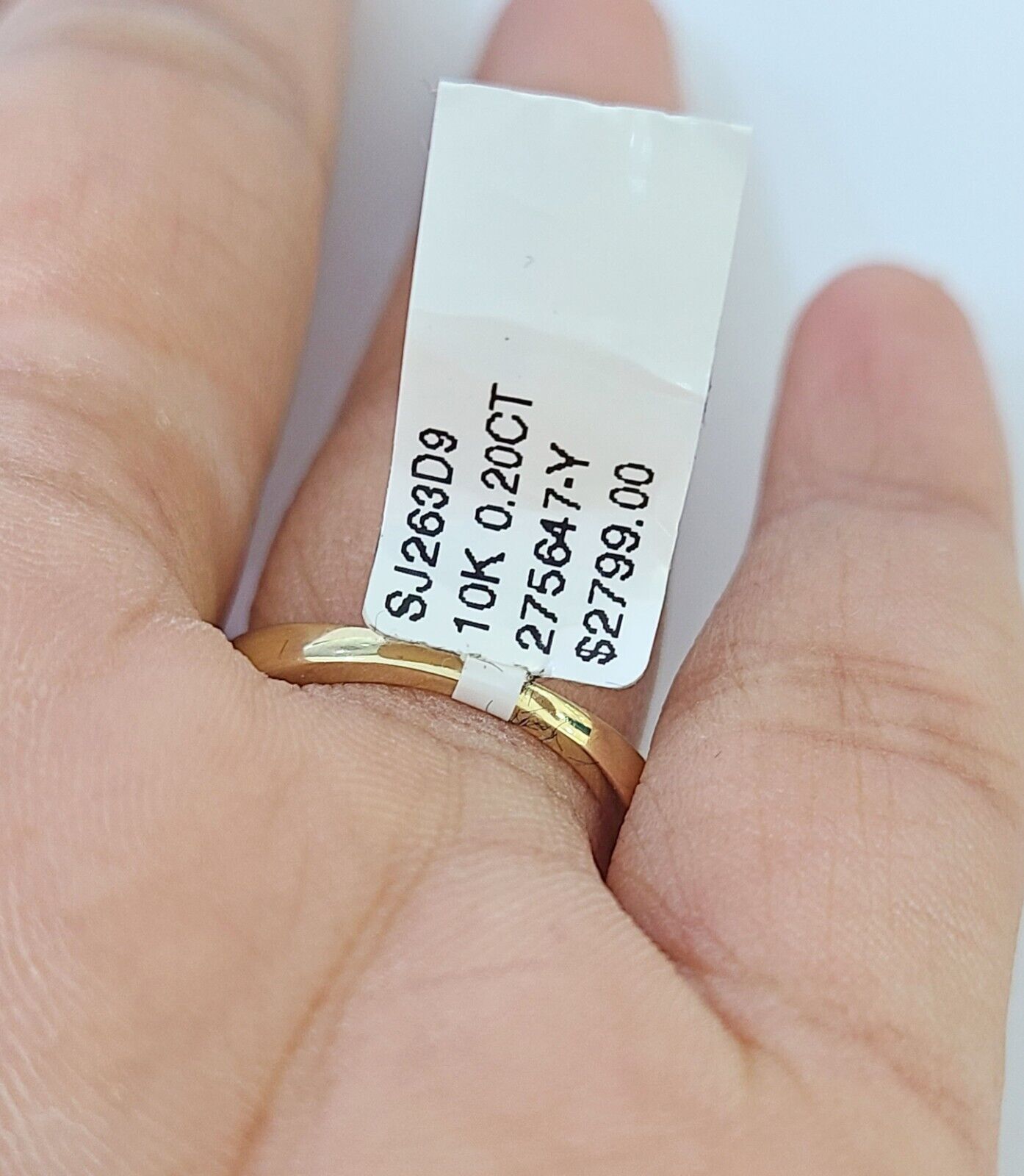 Real 10k Yellow Gold Diamond Ladies Ring 5 Hearts Women Engagement Wedding - GoldenlinQ