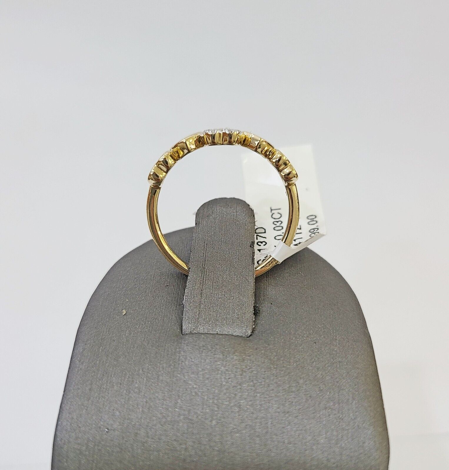 Real 10k Yellow Gold Diamond Ladies Ring Heart Shaped Women Engagement Wedding - GoldenlinQ