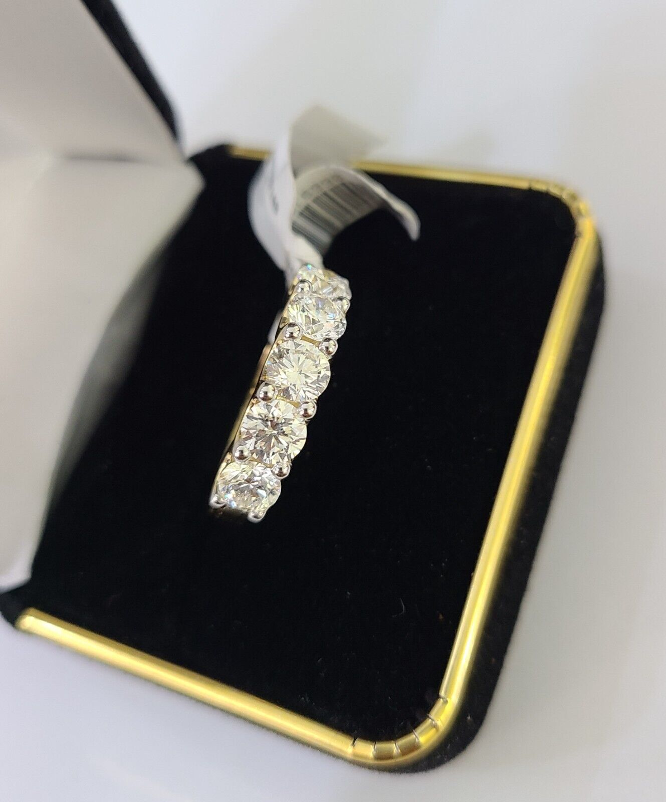 Real 10k Yellow Gold Diamond Ladies Ring Lab Created Women Engagement Wedding - GoldenlinQ