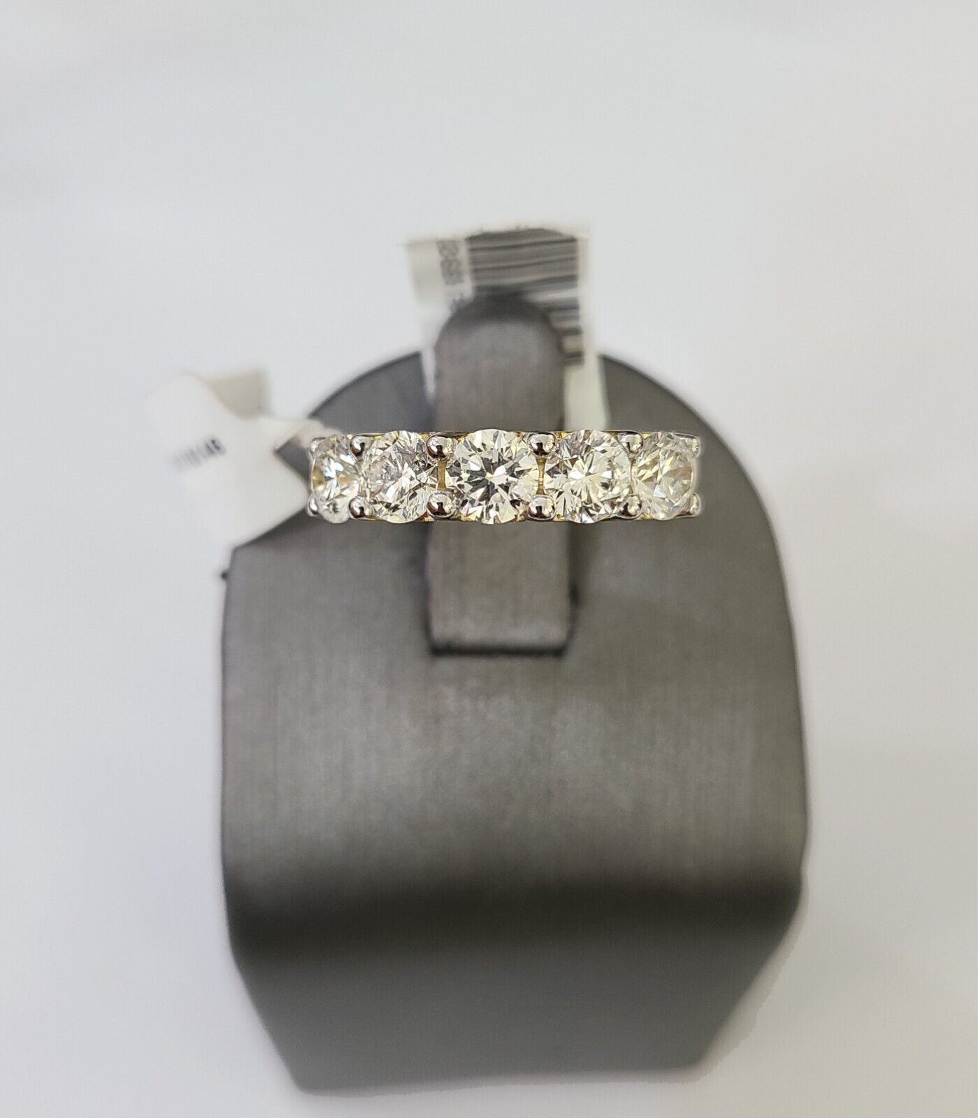 Real 10k Yellow Gold Diamond Ladies Ring Lab Created Women Engagement Wedding - GoldenlinQ