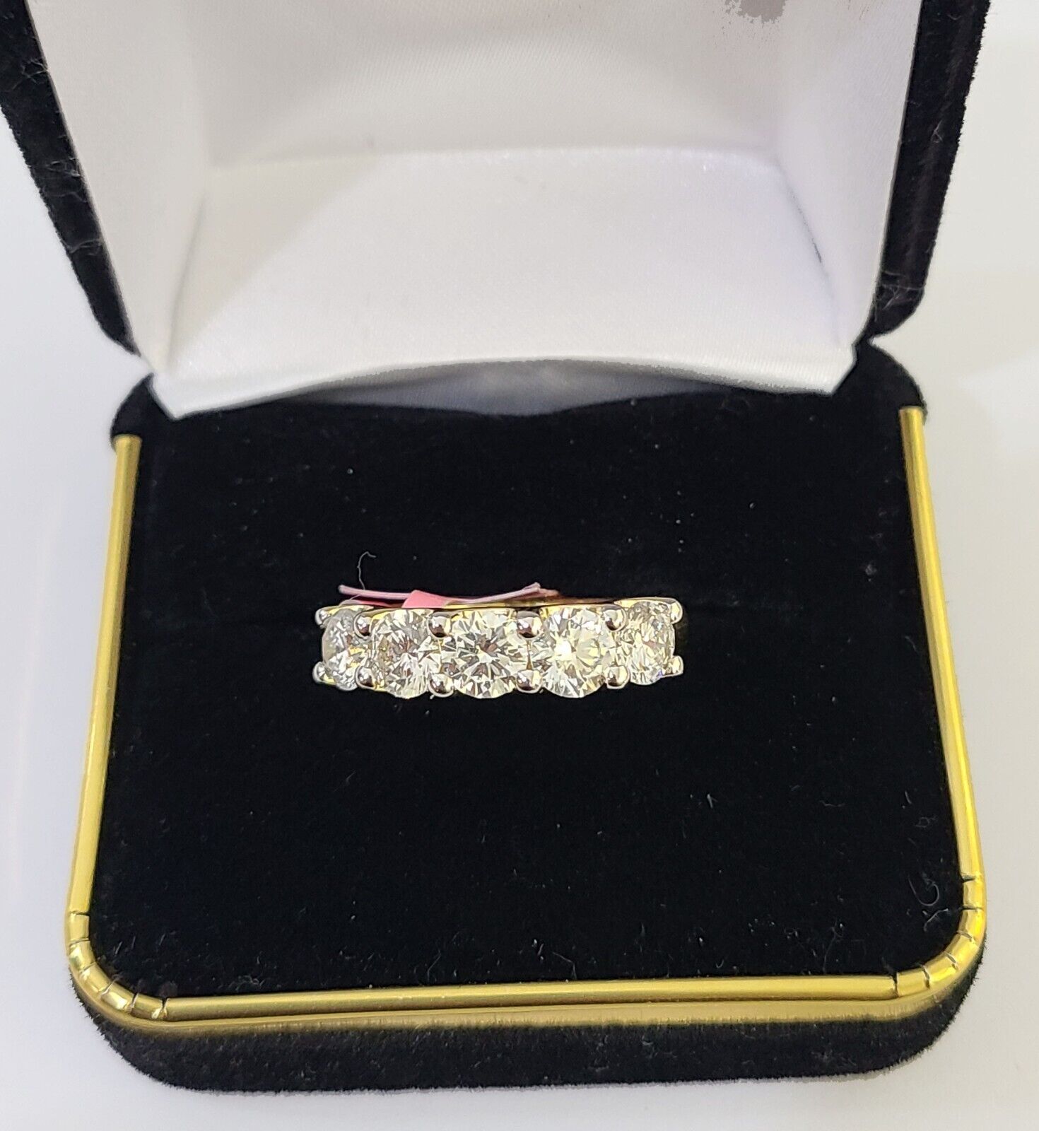 Real 10k Yellow Gold Diamond Ladies Ring Lab Created Women Engagement Wedding - GoldenlinQ