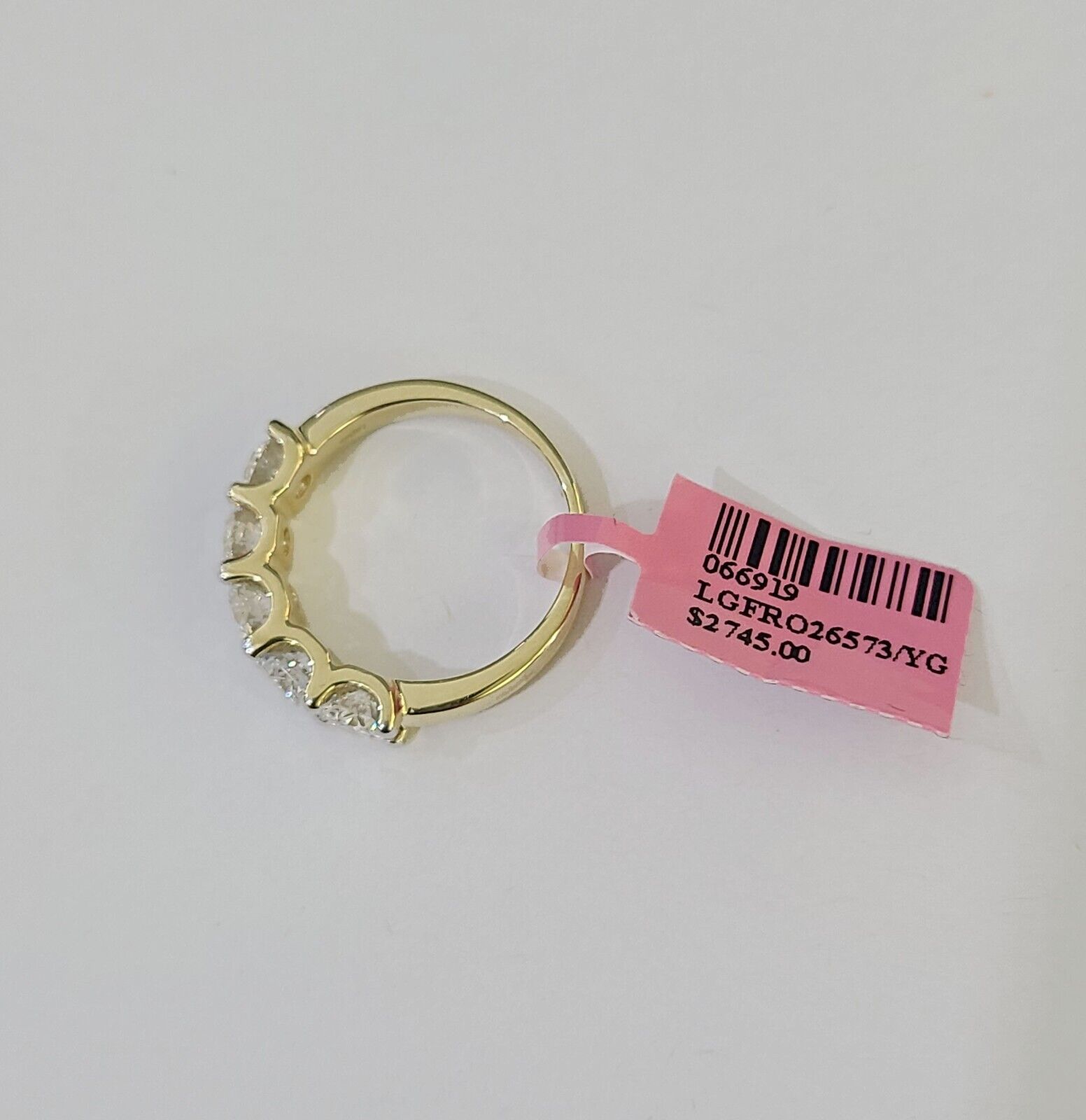 Real 10k Yellow Gold Diamond Ladies Ring Lab Created Women Engagement Wedding - GoldenlinQ