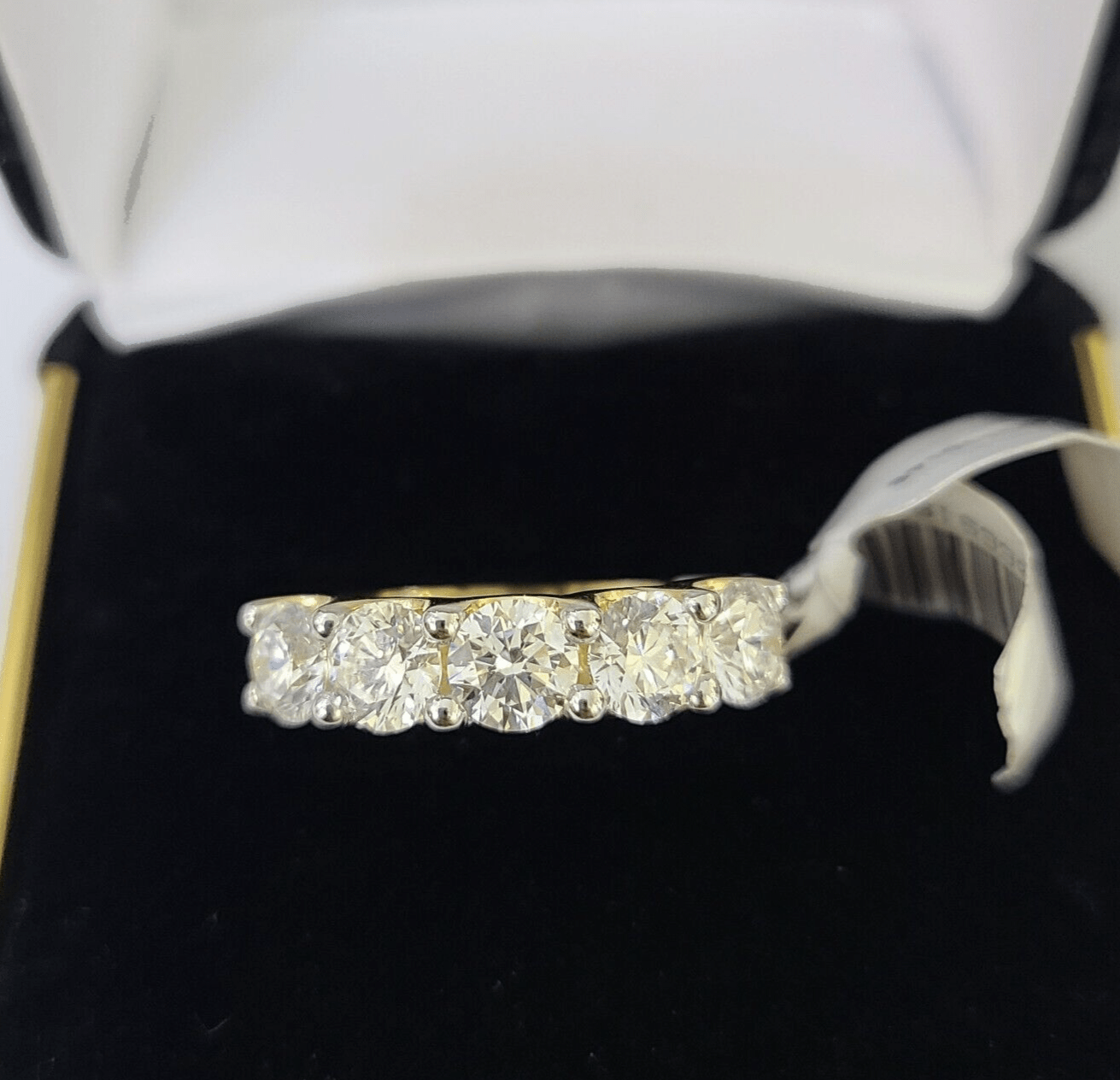 Real 10k Yellow Gold Diamond Ladies Ring Lab Created Women Engagement Wedding - GoldenlinQ
