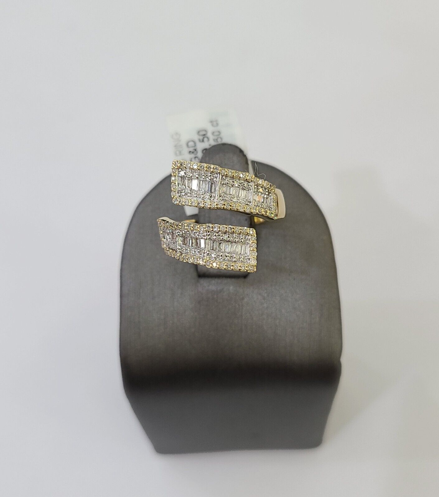 Real 10k Yellow Gold Diamond Ladies Ring Women Casual Engagement Wedding - GoldenlinQ