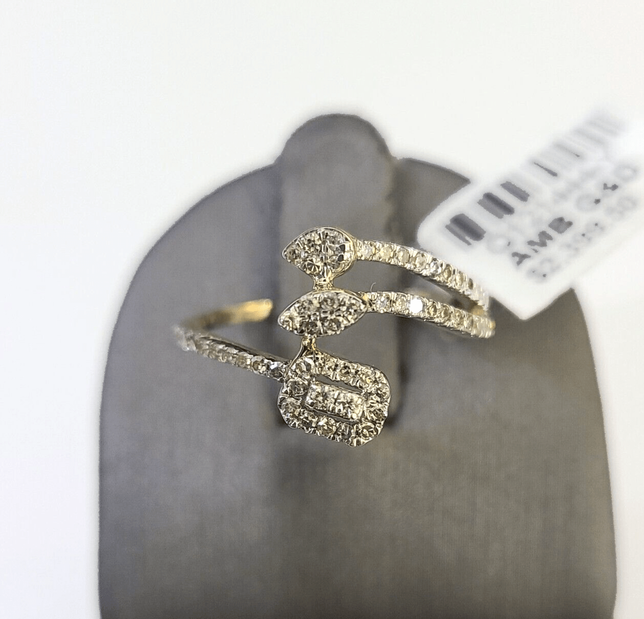 Real 10k Yellow Gold Diamond Ladies Ring Women Casual Engagement Wedding - GoldenlinQ