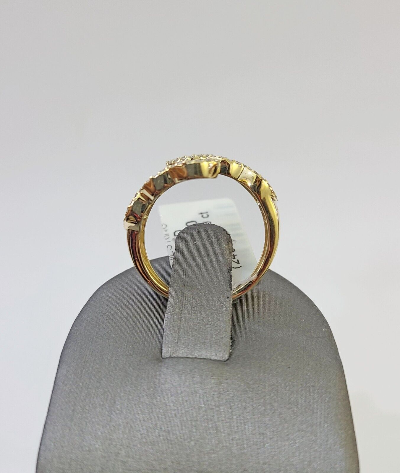 Real 10k Yellow Gold Diamond Ladies Ring Women Casual Engagement Wedding - GoldenlinQ