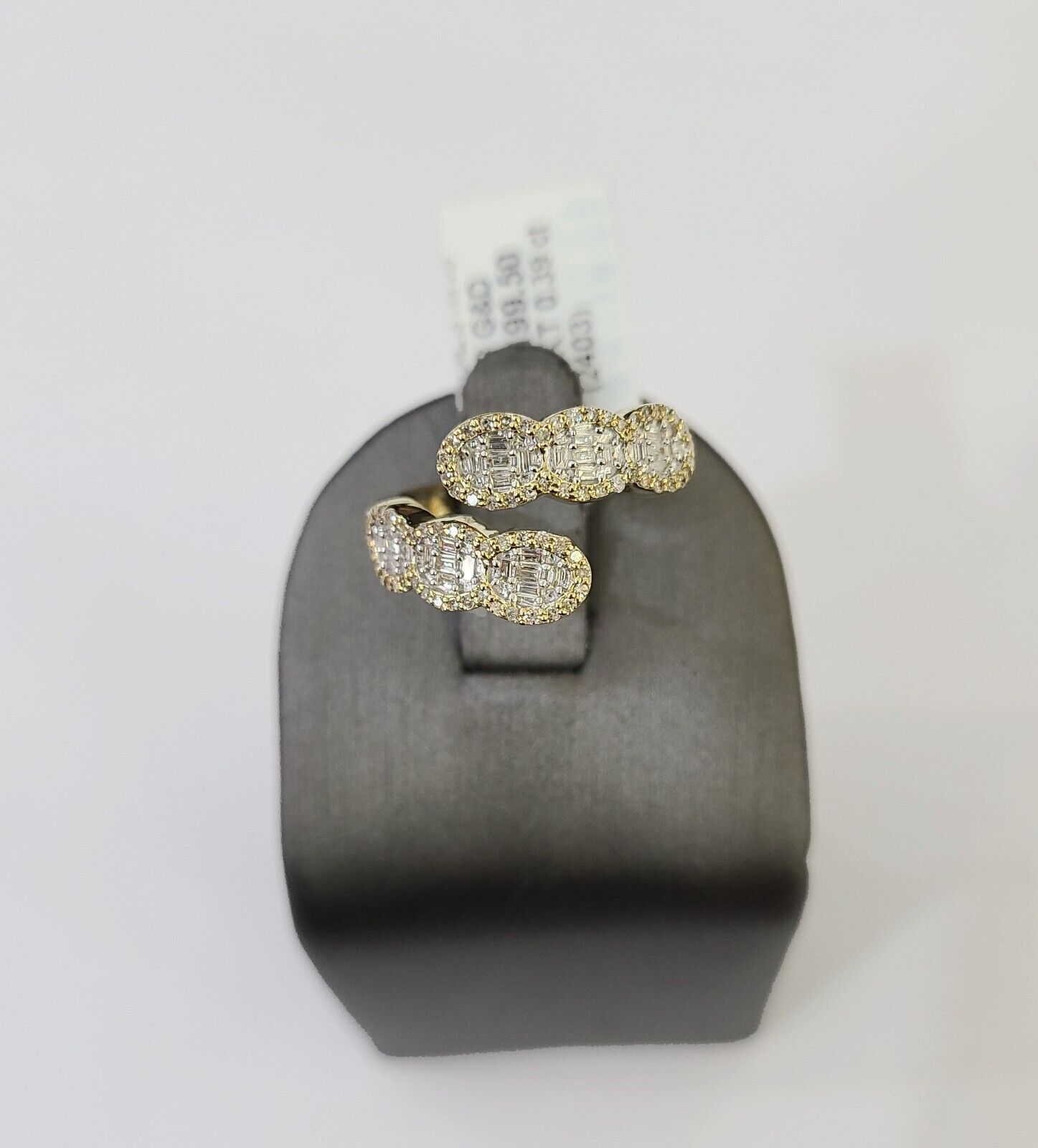 Real 10k Yellow Gold Diamond Ladies Ring Women Casual Engagement Wedding - GoldenlinQ