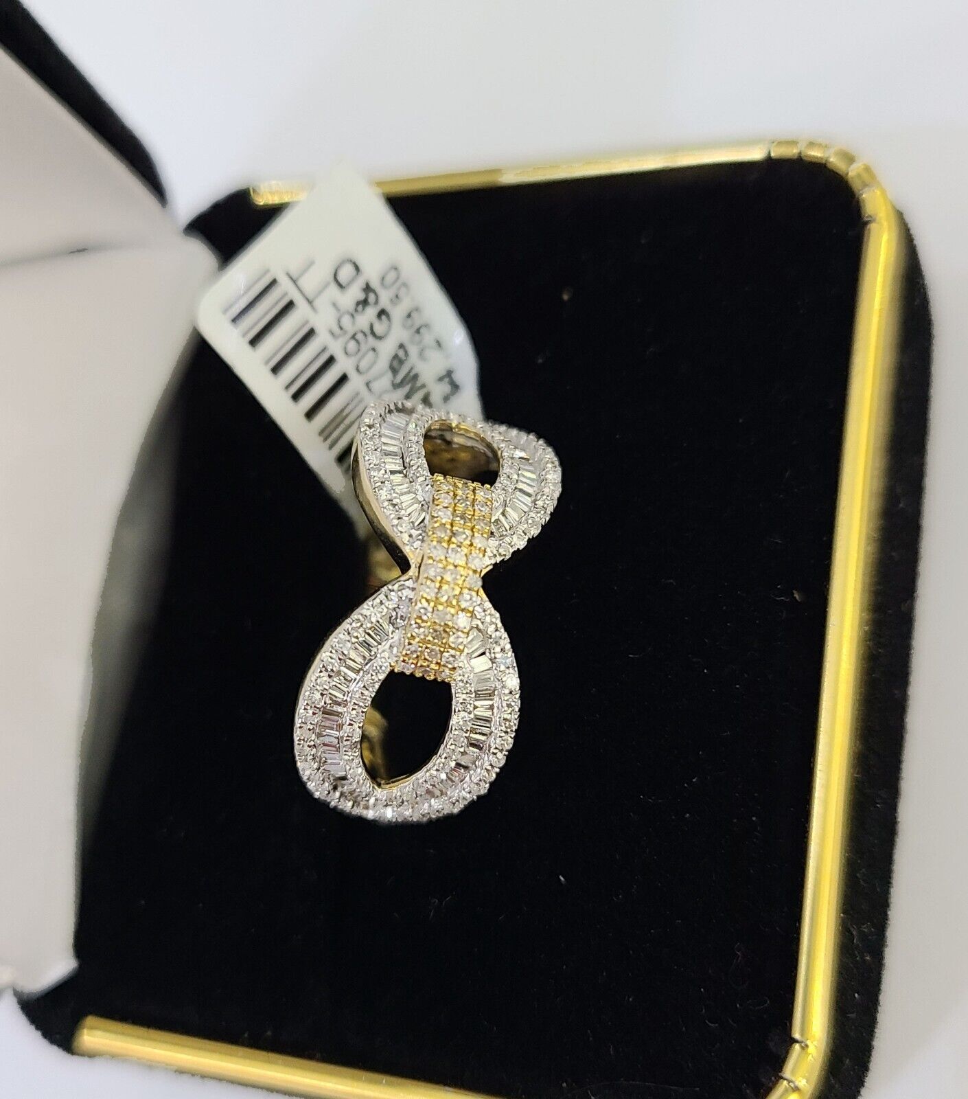 Real 10k Yellow Gold Diamond Ladies Ring Women Casual Engagement Wedding - GoldenlinQ