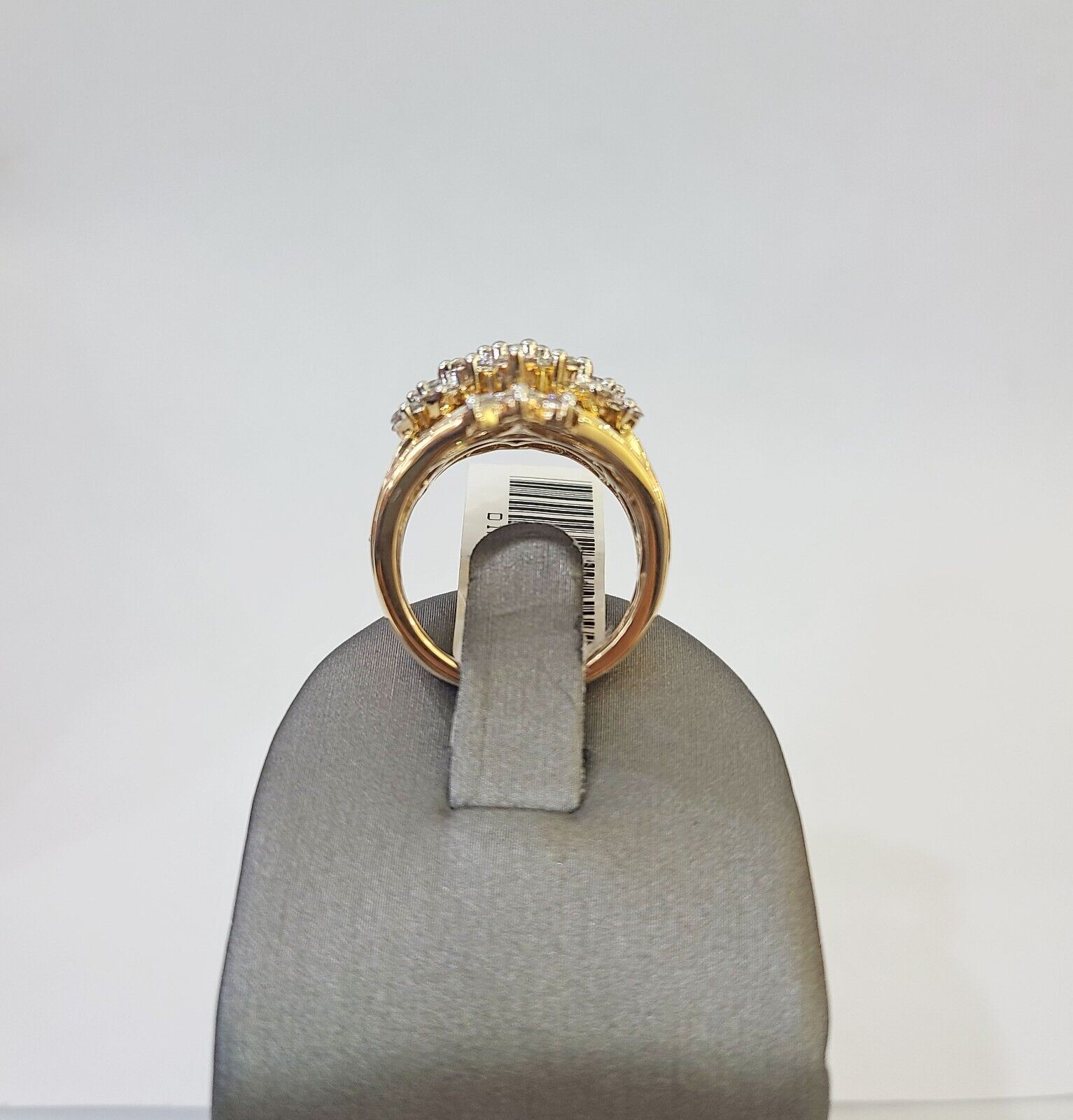 Real 10k Yellow Gold Diamond Ladies Ring Women Engagement Wedding - GoldenlinQ