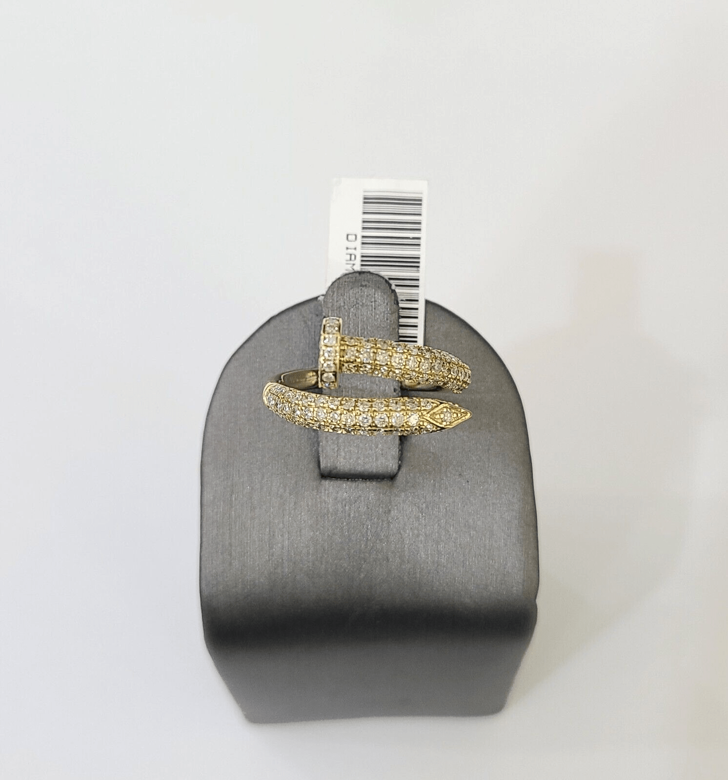 Real 10k Yellow Gold Diamond Ladies Ring Women Engagement Wedding - GoldenlinQ