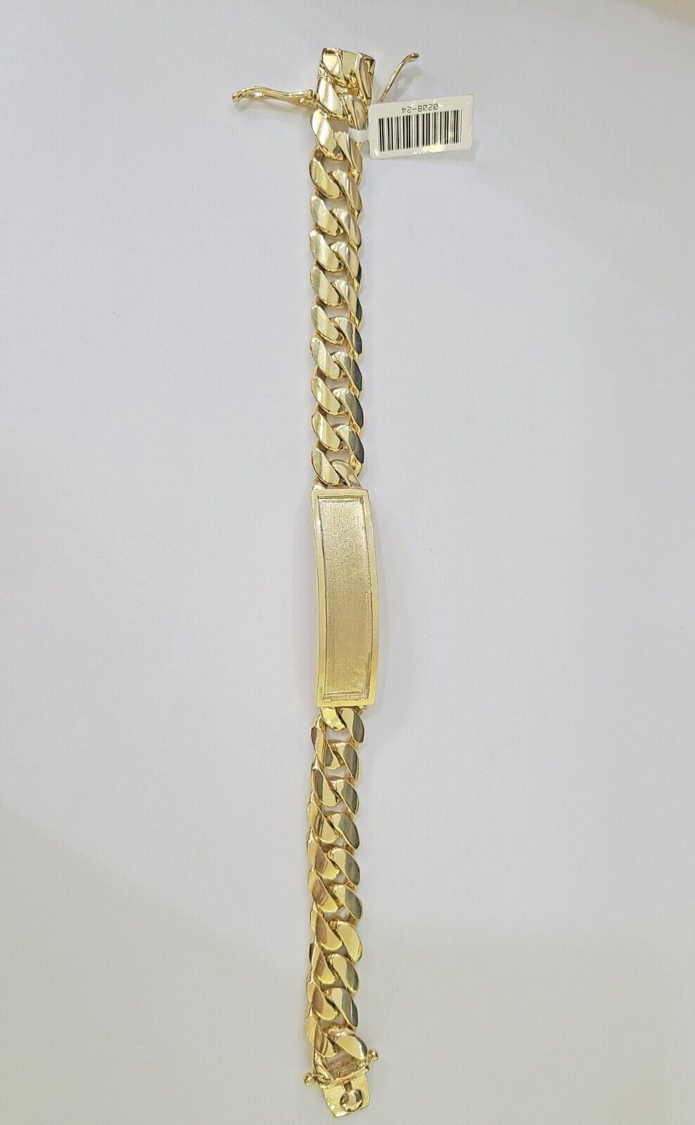 Real 10K Yellow Gold ID Bracelet Miami Cuban Link Solid 12mm 8" 8.5" 9" inches - GoldenlinQ