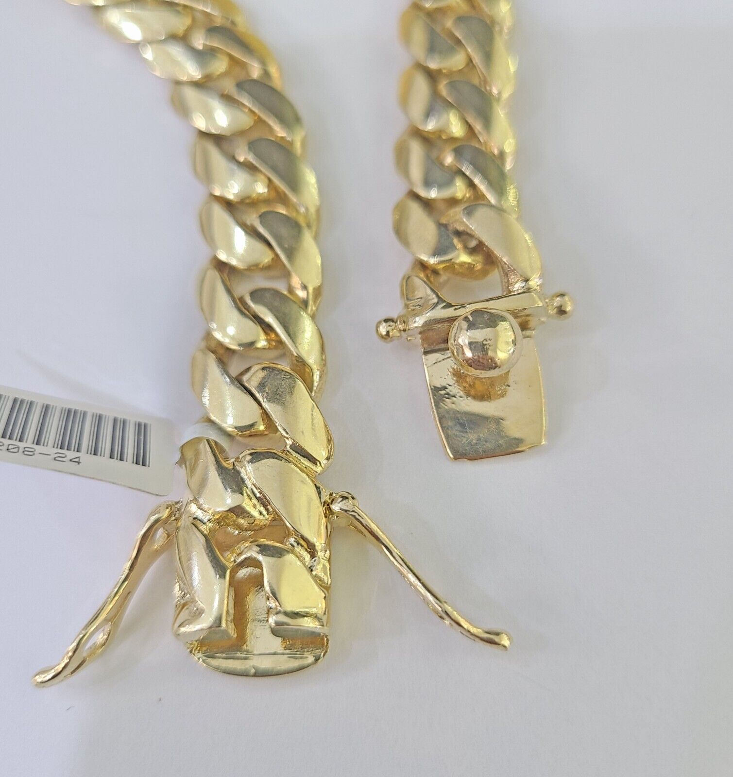 Real 10K Yellow Gold ID Bracelet Miami Cuban Link Solid 12mm 9" inch Name Plate - GoldenlinQ