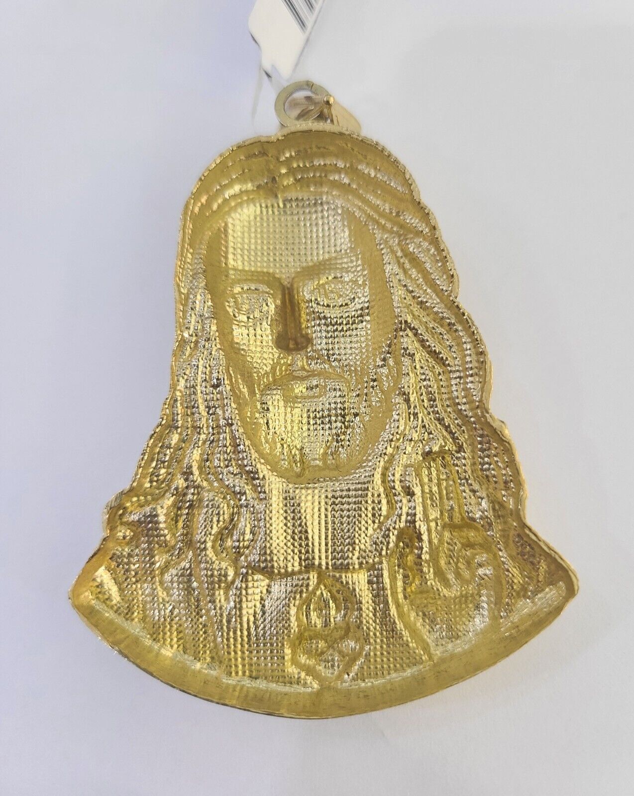 Real 10K Yellow Gold Jesus Head Pendant Charm Genuine - GoldenlinQ