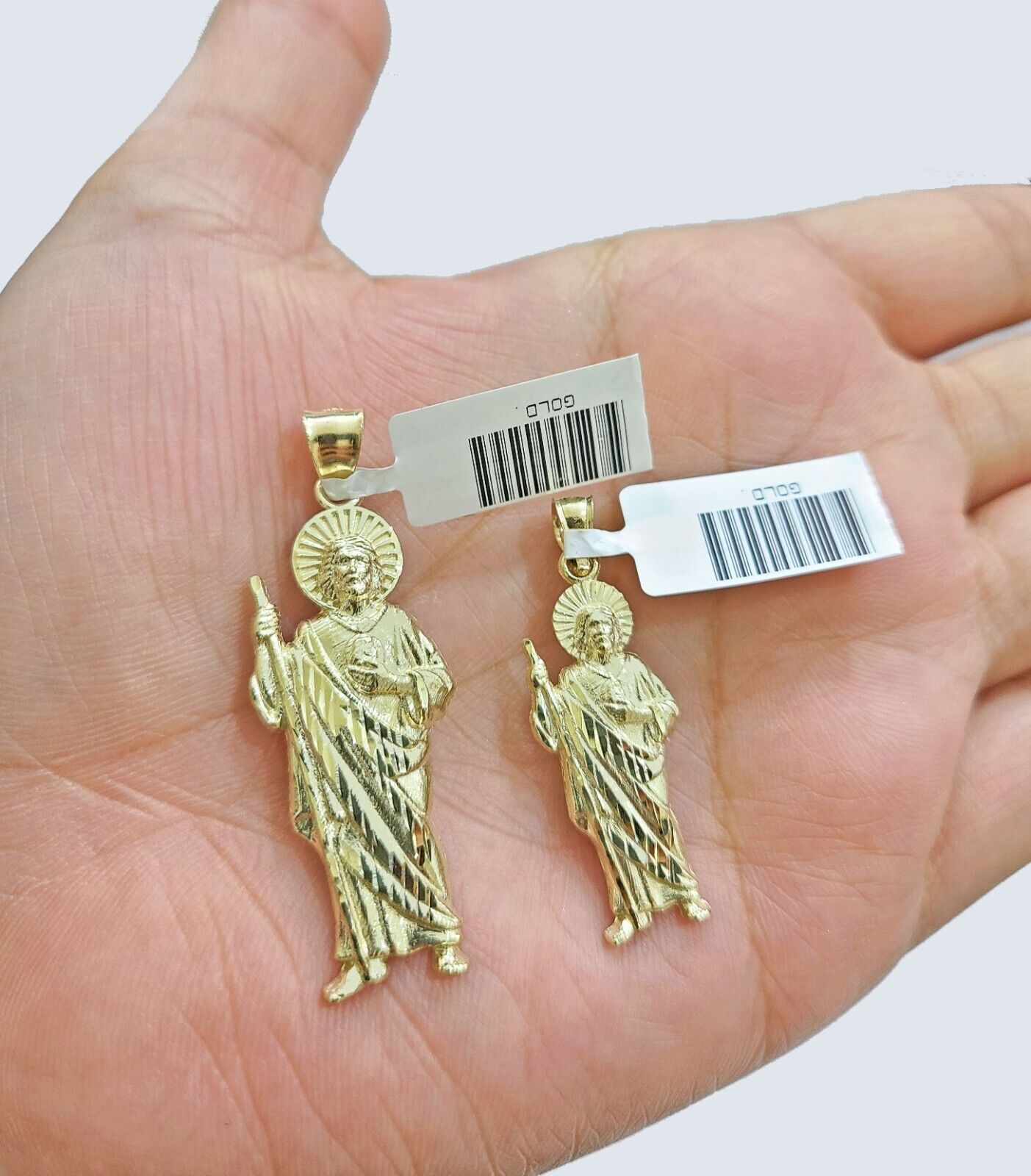 Real 10K Yellow Gold Juda Charm for 1 - 1.5'' inches Gold Pendant - GoldenlinQ