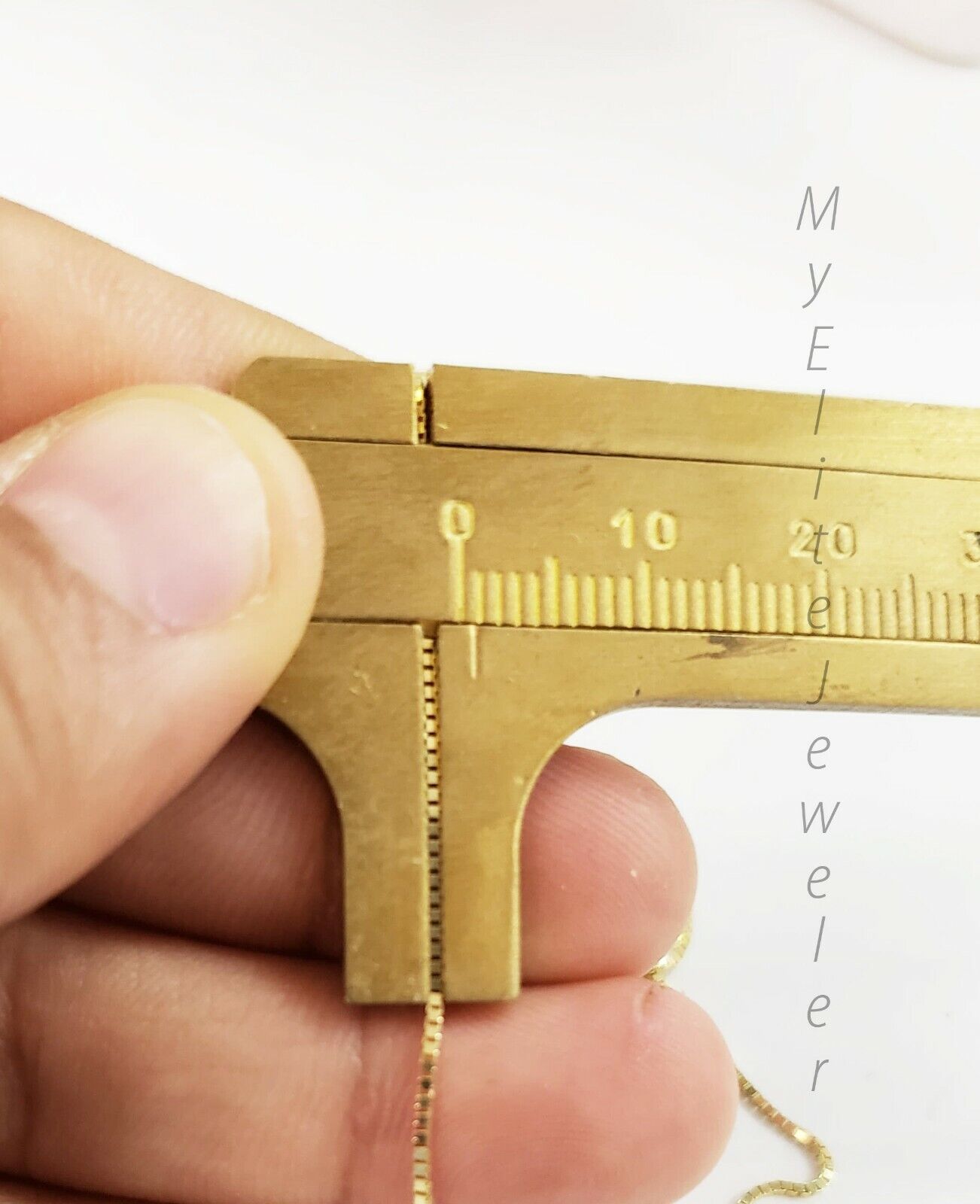 Real 10k Yellow Gold Ladies Chain Box Necklace Pendant 16" 18" 20 Inch 0.8mm - GoldenlinQ