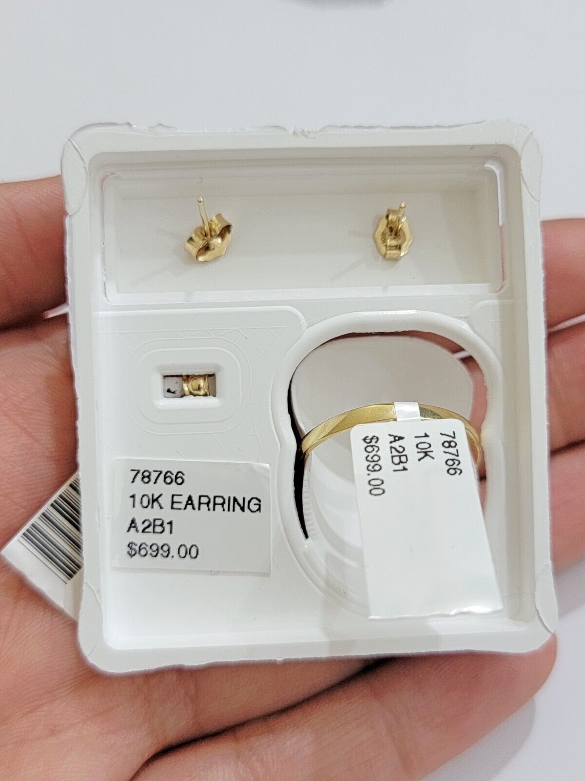 Real 10k Yellow Gold Ladies earring ring & pendant Yellow heart Citrine set 10KT - GoldenlinQ