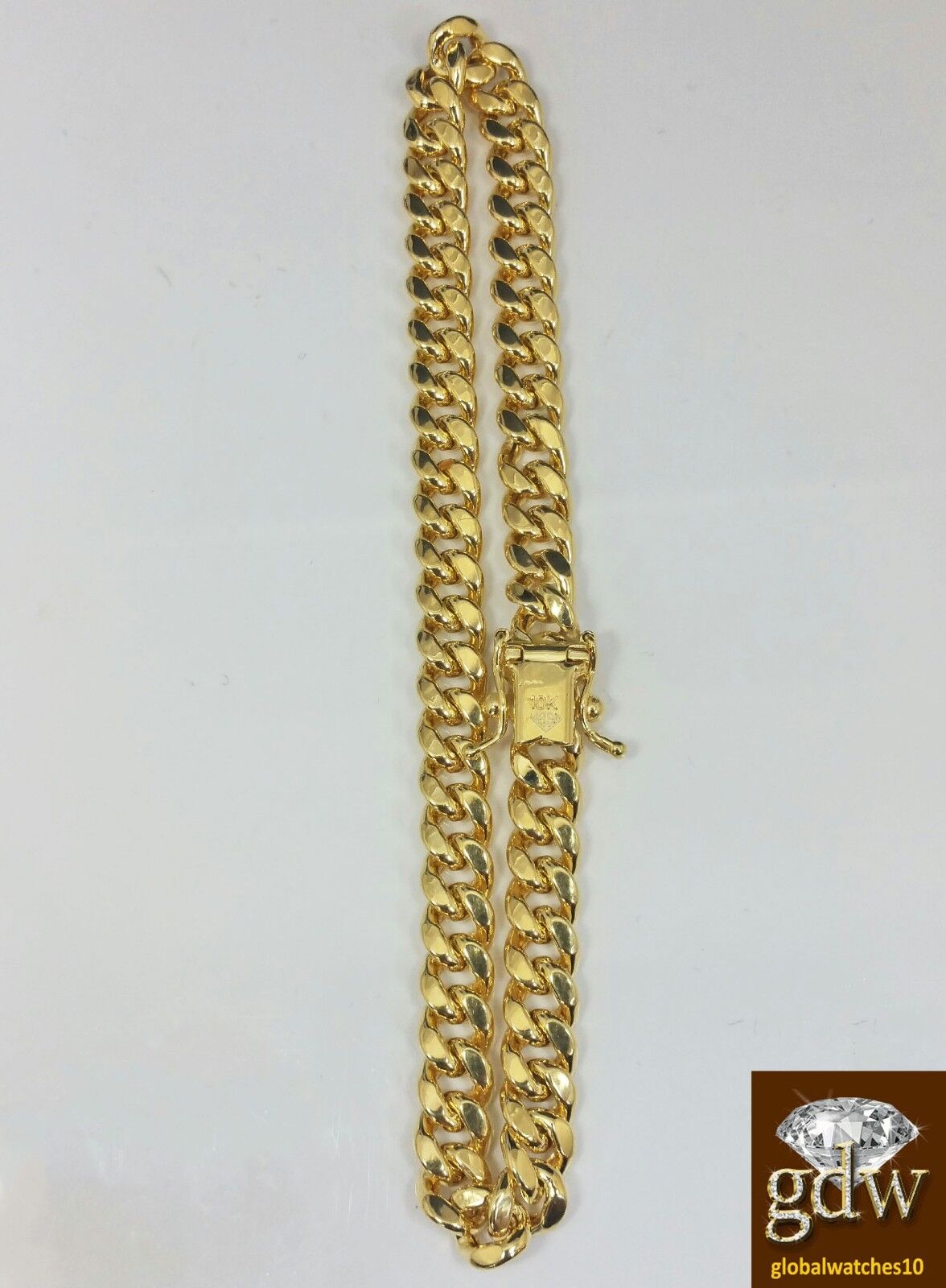 Real 10k Yellow Gold Miami Cuban Bracelet 6mm 7.5" Box Lock Strong Unisex - GoldenlinQ