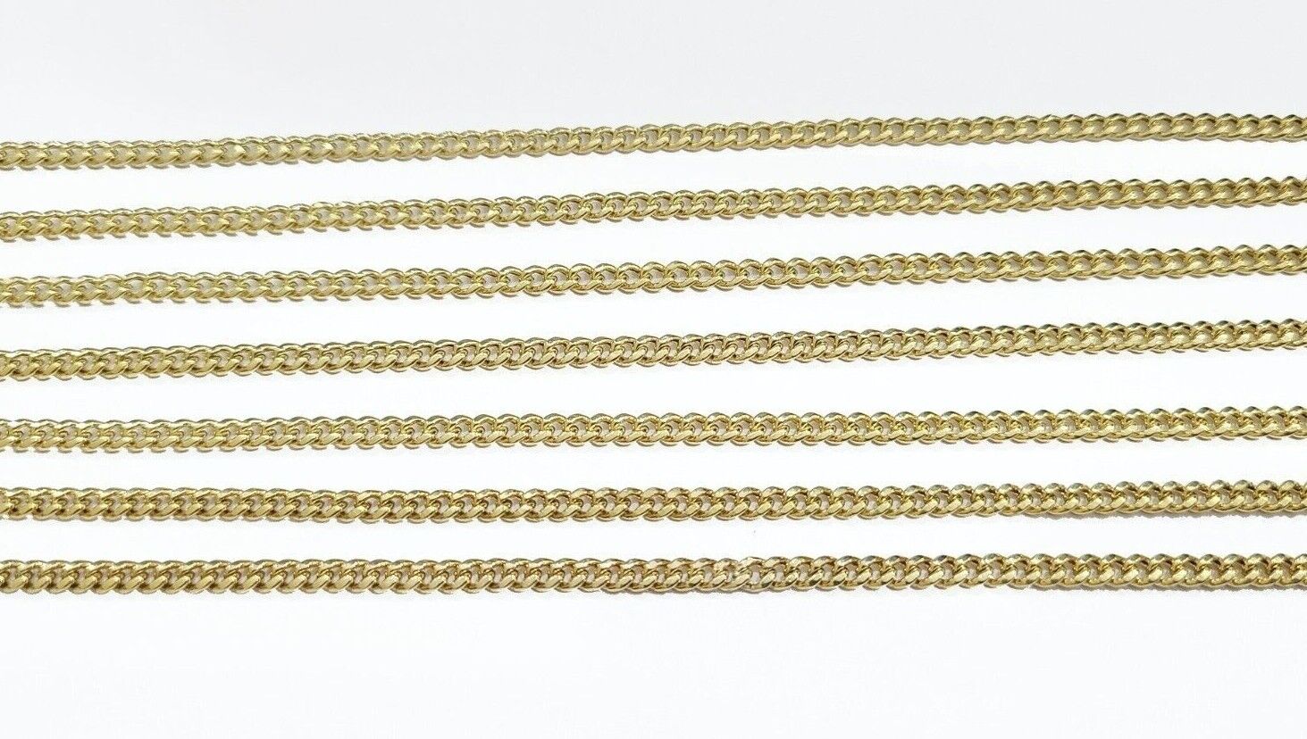 Real 10K Yellow Gold Miami Cuban Chain 4mm Necklace 18 - 24" Inches Lobster 10kt - GoldenlinQ