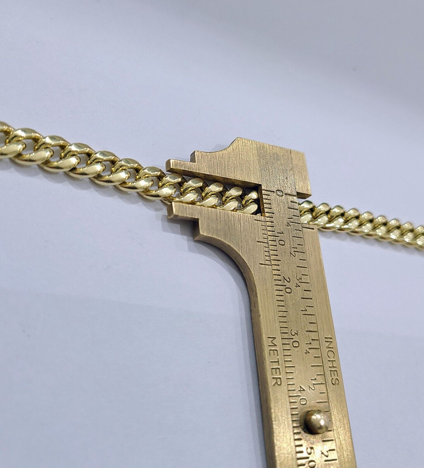 Real 10k Yellow Gold Miami Cuban Chain 7mm Necklace 18'' - 28'' inch 10kt Unisex - GoldenlinQ