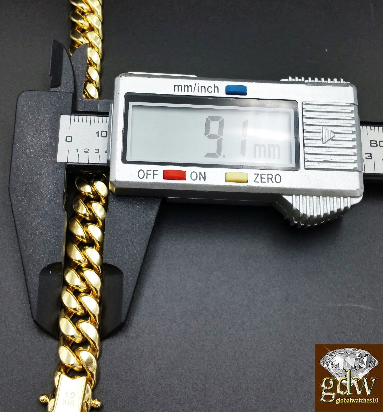 Real 10K Yellow Gold Miami Cuban Chain Necklace 9mm 28" Box Lobster Clasp - GoldenlinQ