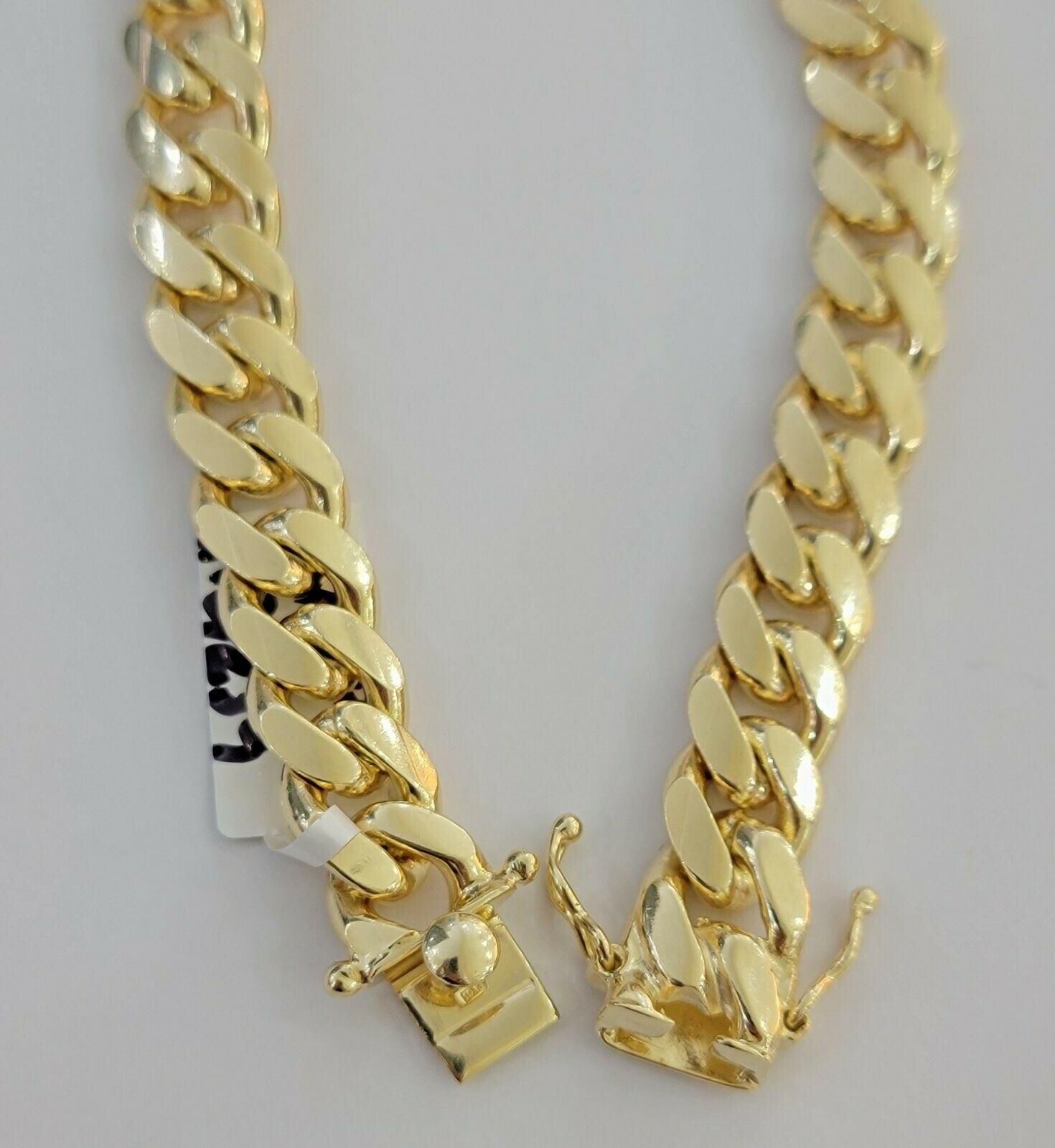 Real 10K Yellow Gold Miami Cuban Link Bracelet 11mm "9, Men's 10kt Strong SOLID - GoldenLinQ