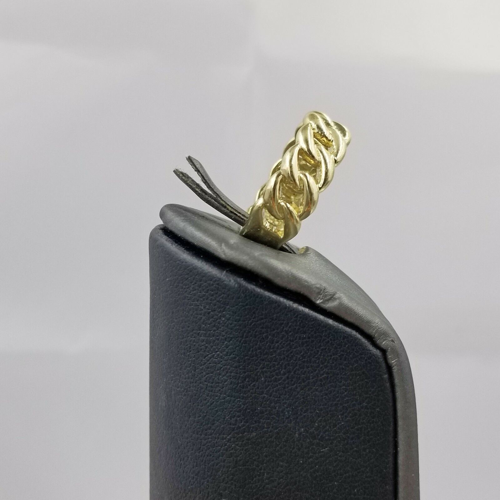 REAL 10K Yellow Gold Miami Cuban Ring Band Style Sizable Rings Men Women Pinky - GoldenlinQ