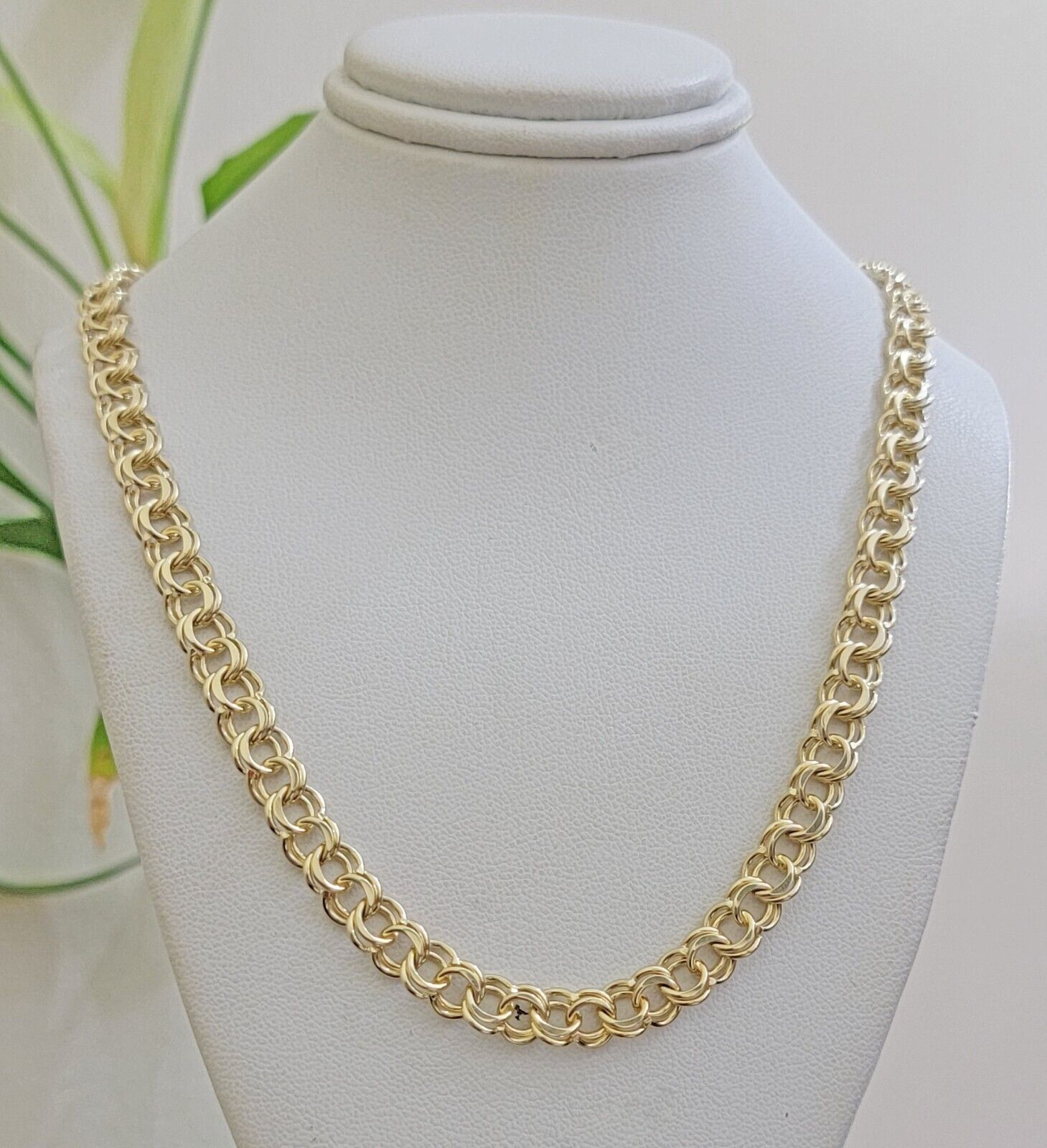 Real 10k Yellow Gold Necklace Chain Chino Link 6mm SOLID 18 - 26 Inch Mens 10Kt - GoldenlinQ