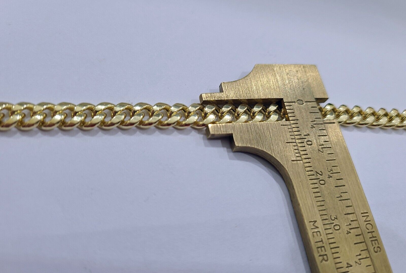 Real 10k Yellow Gold Necklace Miami Cuban Chain 6mm 20" inch 10kt Men's Chain - GoldenlinQ