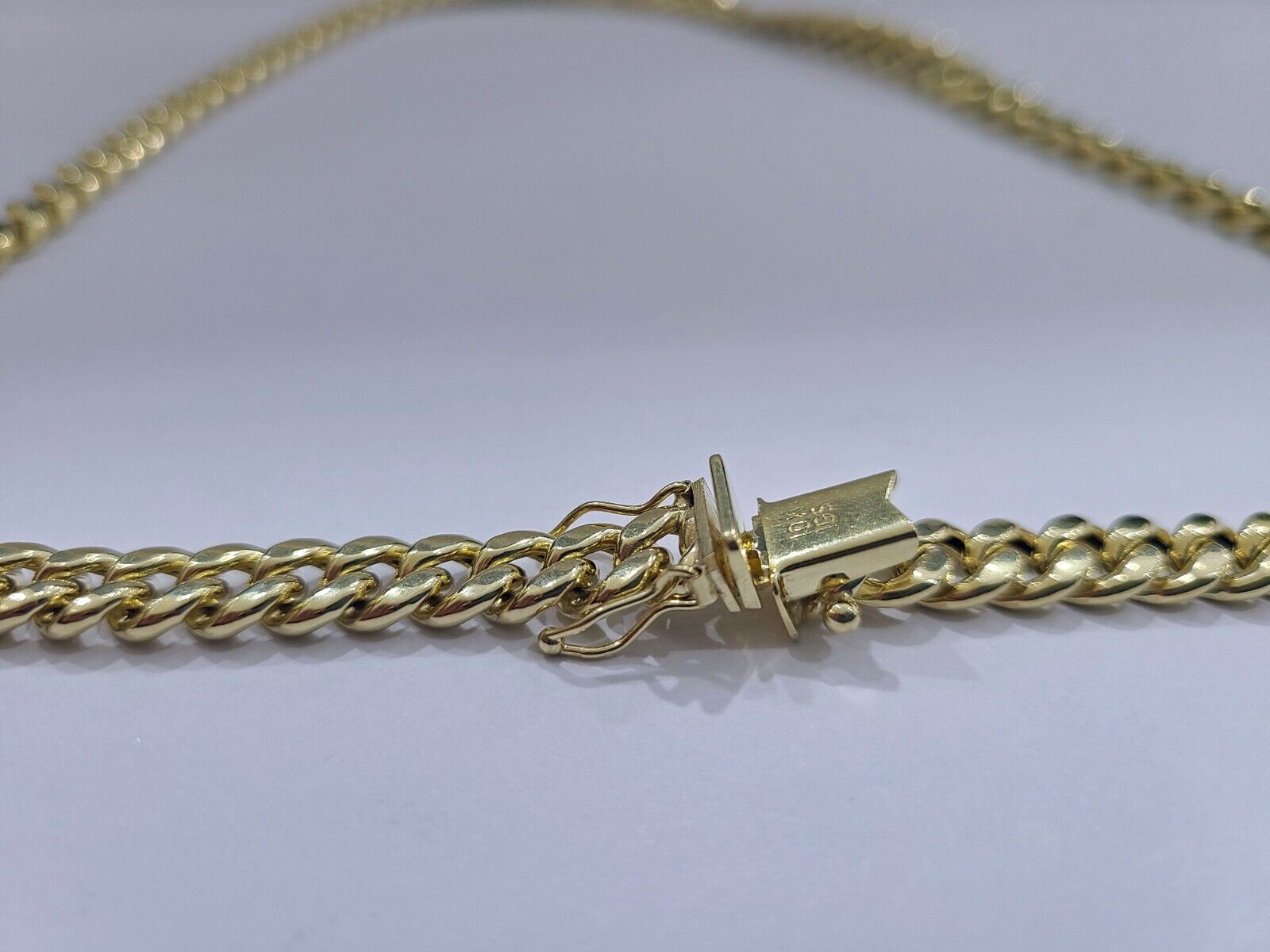 Real 10k Yellow Gold Necklace Miami Cuban Chain 6mm 20" inch 10kt Men's Chain - GoldenlinQ