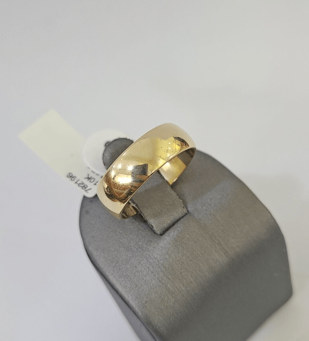 Real 10k Yellow Gold Ring Band Wedding Engagement Size 10 Men Ring - GoldenlinQ