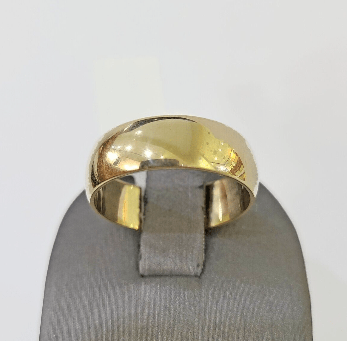 Real 10k Yellow Gold Ring Band Wedding Engagement Size 10 Men Ring - GoldenlinQ