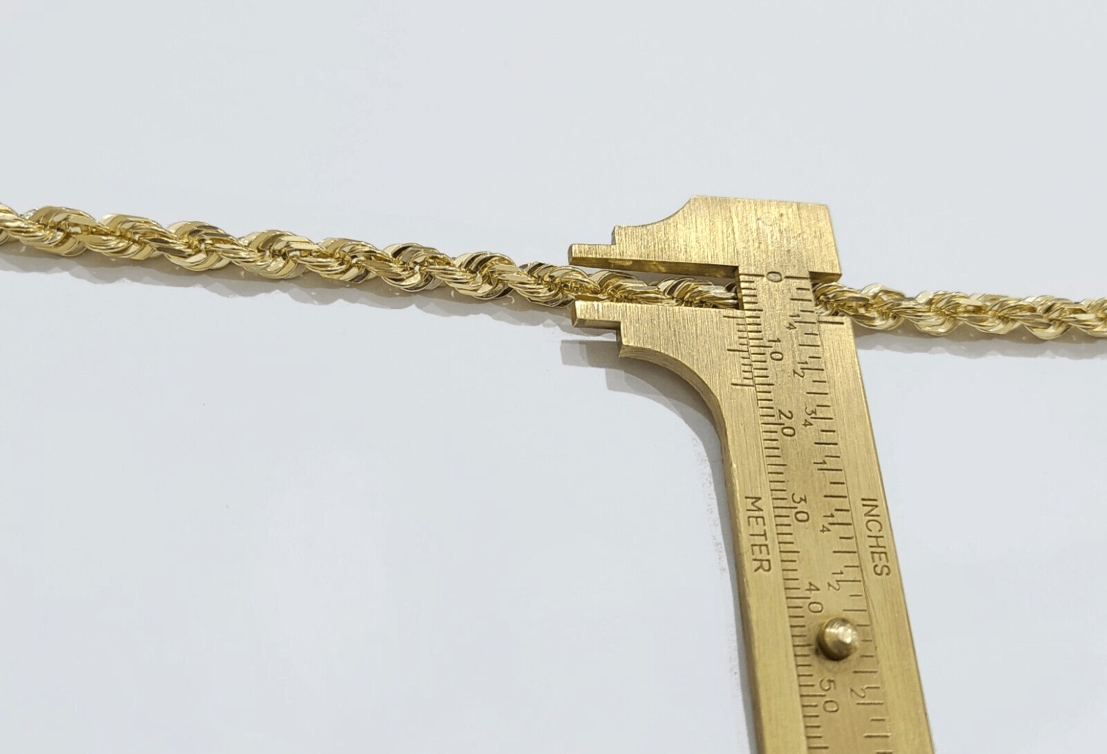 Real 10k Yellow Gold Rope Bracelet 8 Inch 5mm SOLID Diamond Cuts Men Women 10KT - GoldenlinQ