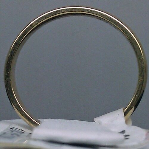 REAL 10k Yellow Gold Wedding Band 3mm size 7 Mens Ladies Comfort Fit Anniversary - GoldenlinQ