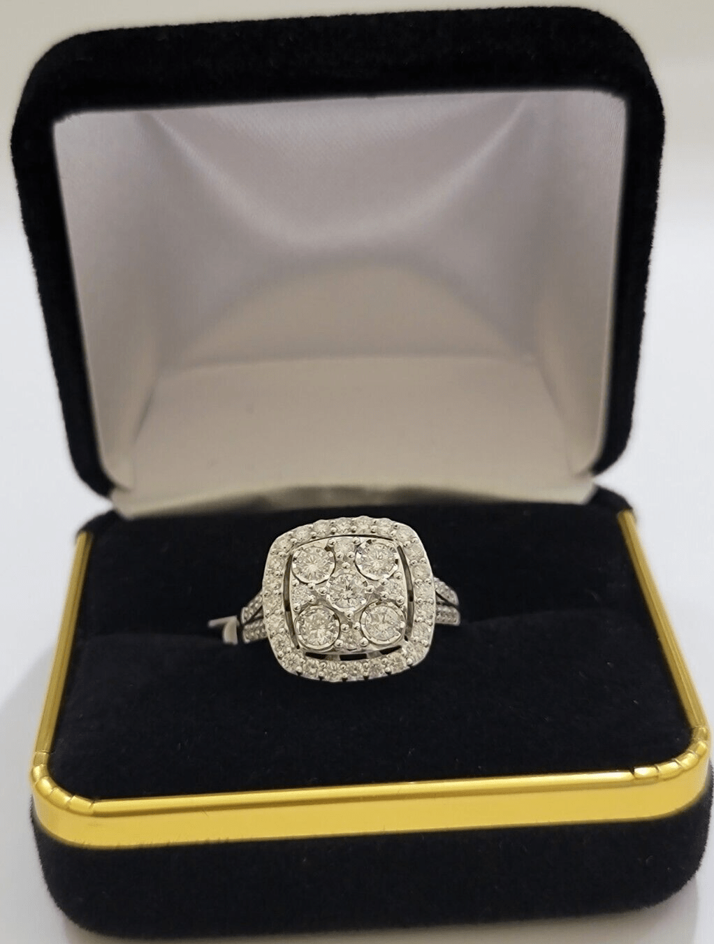 Real 10kt Gold 1CT Diamond Ring Women Band Natural Genuine Band Wedding 10k SALE - GoldenlinQ