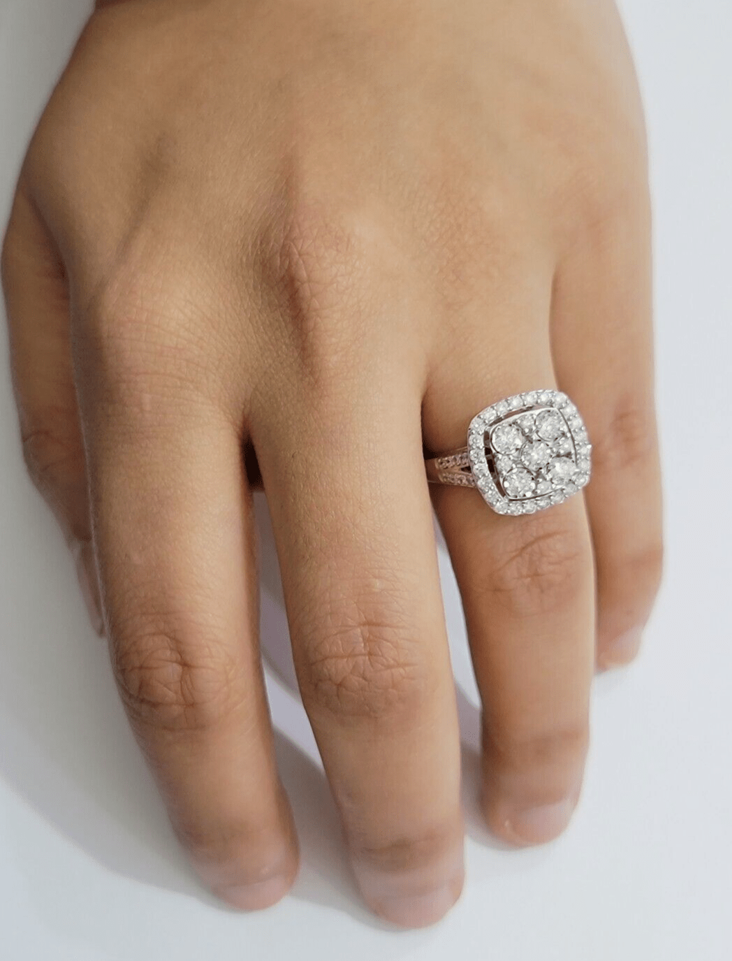 Real 10kt Gold 1CT Diamond Ring Women Band Natural Genuine Band Wedding 10k SALE - GoldenlinQ