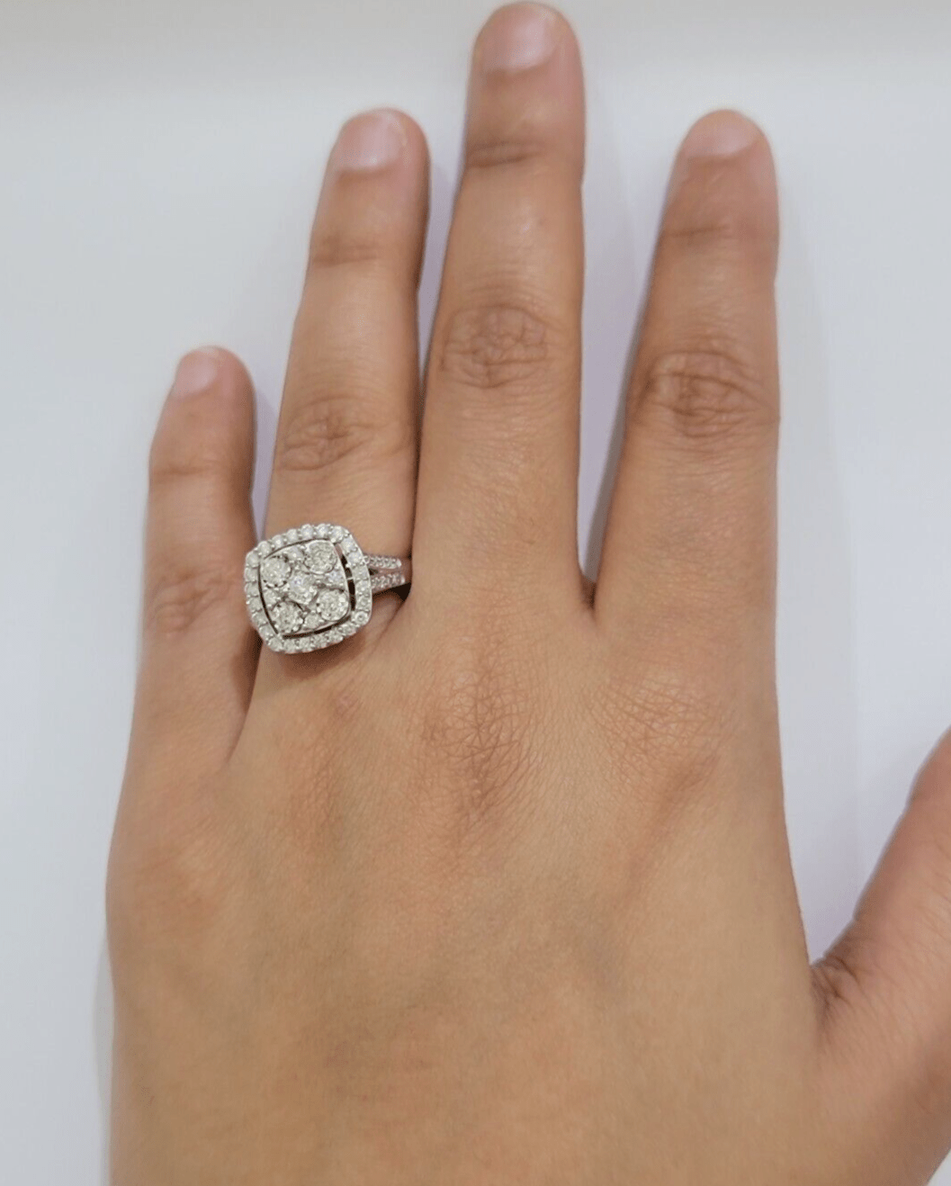 Real 10kt Gold 1CT Diamond Ring Women Band Natural Genuine Band Wedding 10k SALE - GoldenlinQ