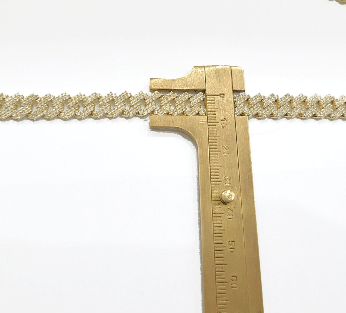 Real 10kt Solid Yellow Gold Miami Cuban Bracelet 10k Unisex 9 Inches 10mm - GoldenlinQ