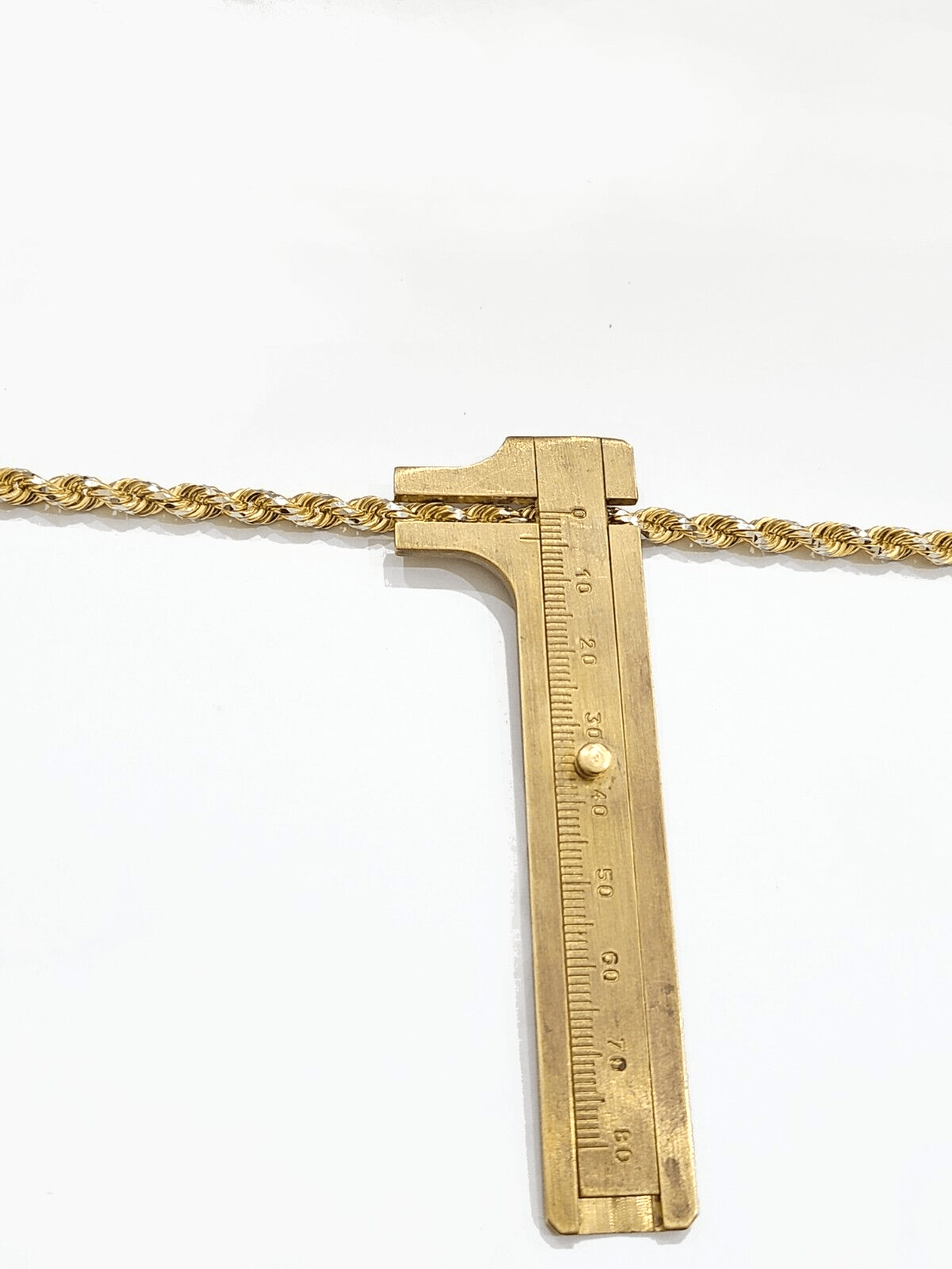 Real 10kt Solid Yellow Gold Rope Bracelet Diamond Cut Unisex 8 Inches 4mm - GoldenlinQ