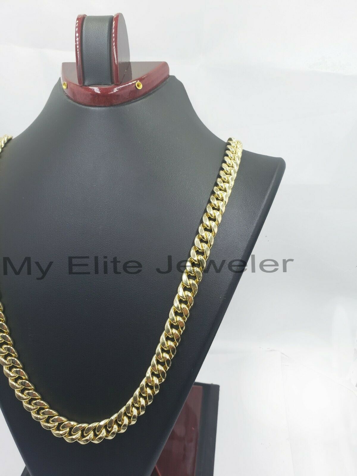 REAL 10MM 14k Gold Cuban Link Chain 30" Necklace Men's Box Lock 14kt Yellow Gold - GoldenlinQ