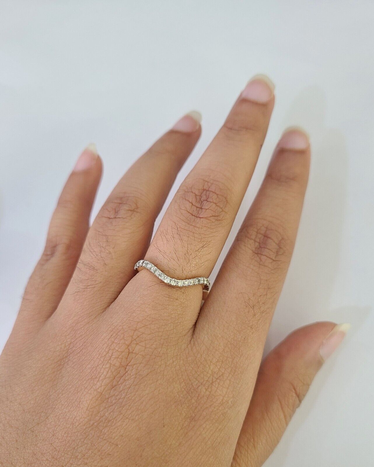 Real 14k Diamond Ladies Ring Pear Shaped Yellow Gold Women Engagement Wedding - GoldenlinQ