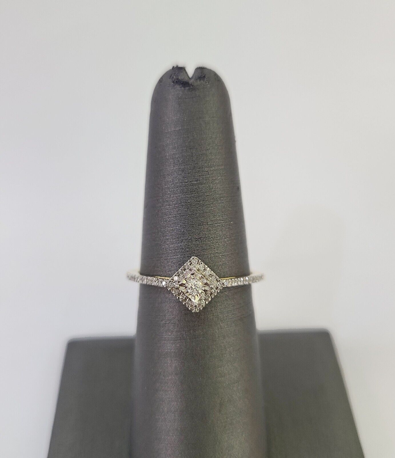 Real 14k Diamond Ladies Ring Yellow Gold Women Casual Genuine Wedding - GoldenlinQ