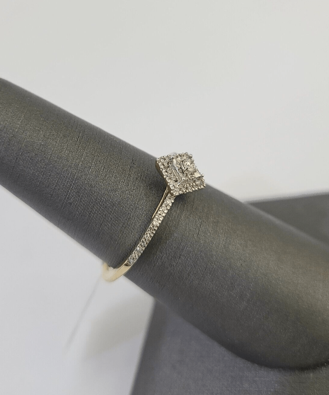 Real 14k Diamond Ladies Ring Yellow Gold Women Casual Genuine Wedding - GoldenlinQ