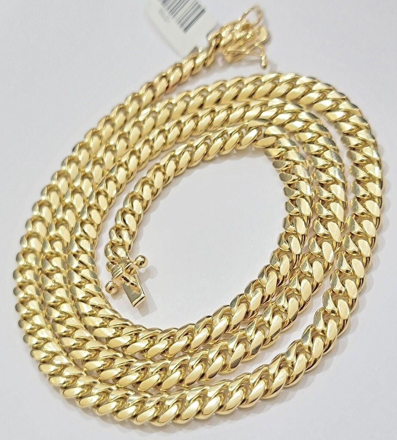 Real 14k Gold Chain 6mm Miami Cuban Link 20" 22" 24" 26" 28 Inch Necklace SOLID - GoldenlinQ
