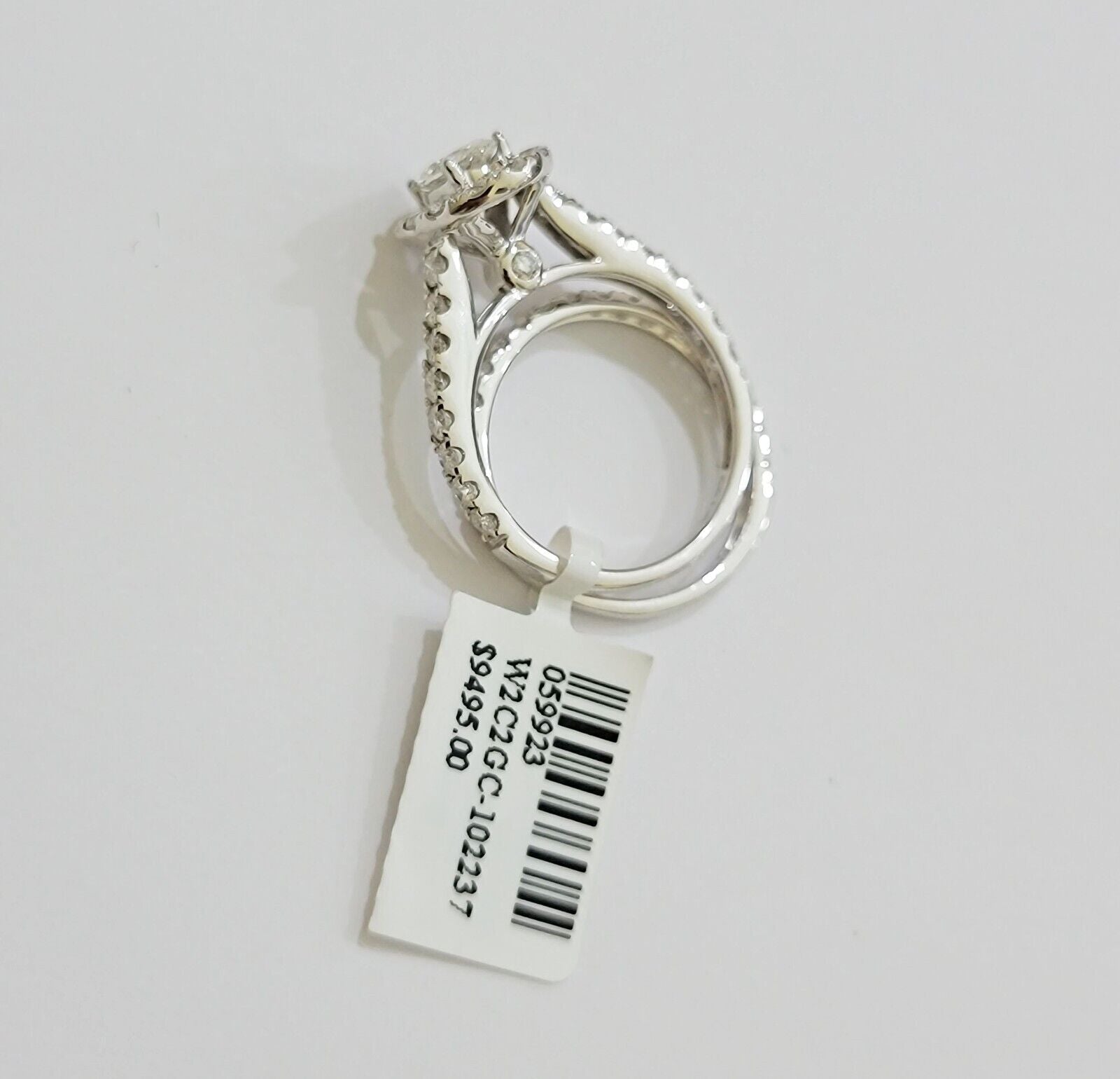 Real 14k Gold Diamond Wedding Engagement Ring Band SET Ladies 2 CT Diamonds Oval - GoldenlinQ