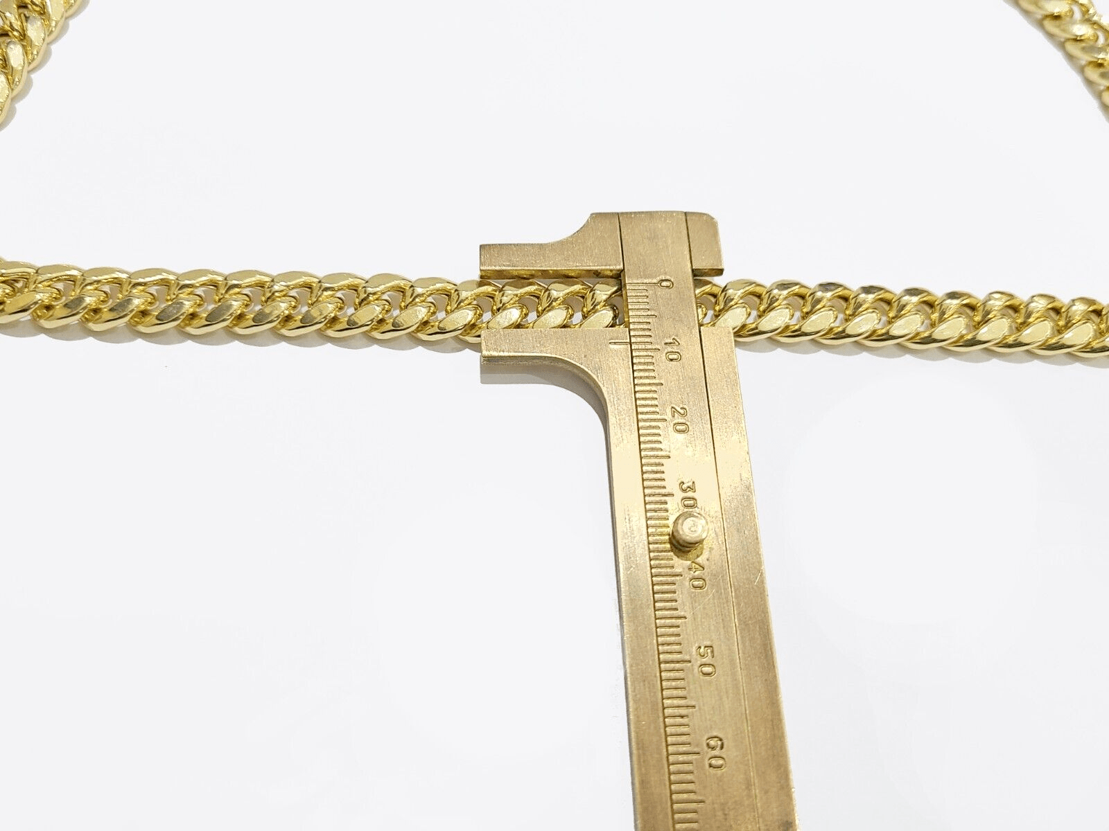 REAL 14k Gold Miami Cuban Link 26" Mens Necklace 9mm Box Clasp 14 KT Yellow Gold - GoldenlinQ