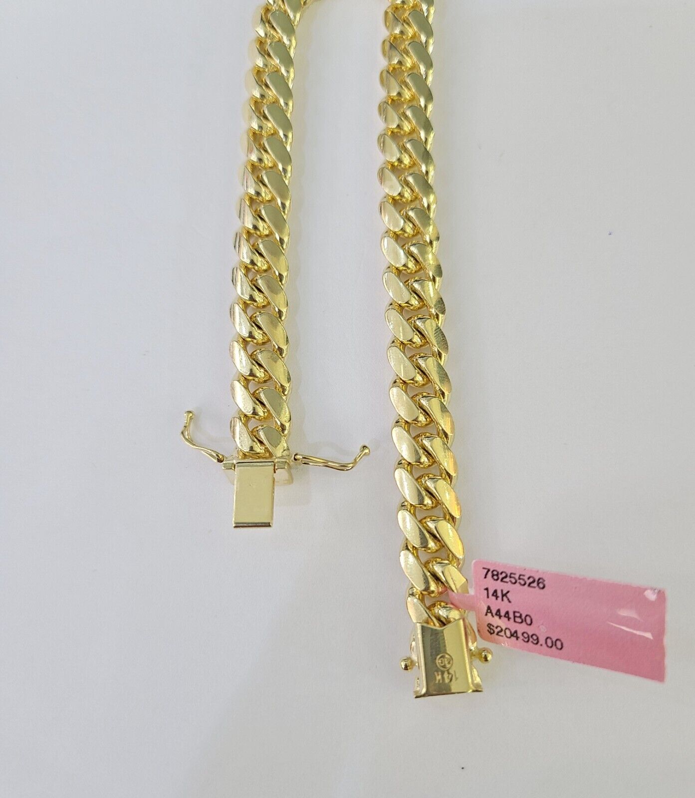 Real 14k Miami Cuban link Bracelet Yellow Gold 8mm 7.5" 8" 8.5" 9" Inch Solid - GoldenlinQ