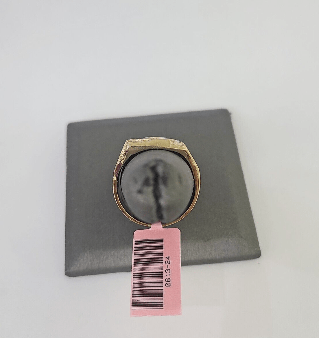 Real 14k Nugget Ring Yellow Gold Men Casual Flat Square 10kt - GoldenlinQ