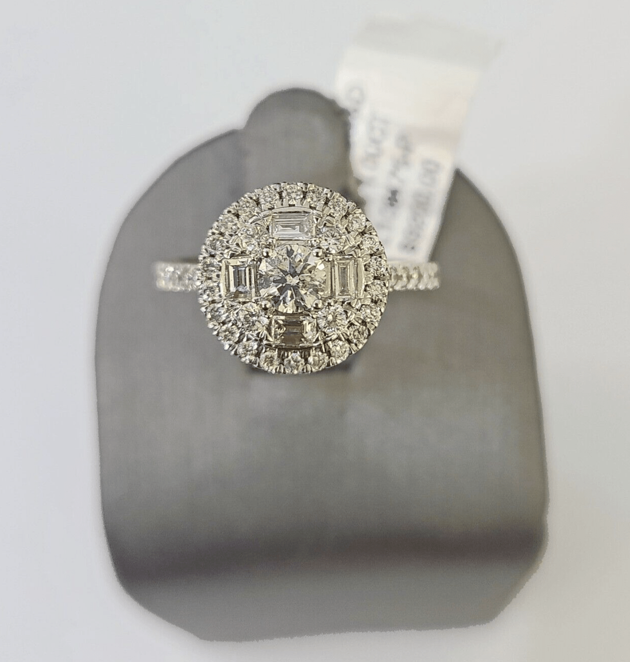 REAL 14k Rose Gold Diamond Ladies Ring Circular Shaped Women Engagement Wedding - GoldenlinQ